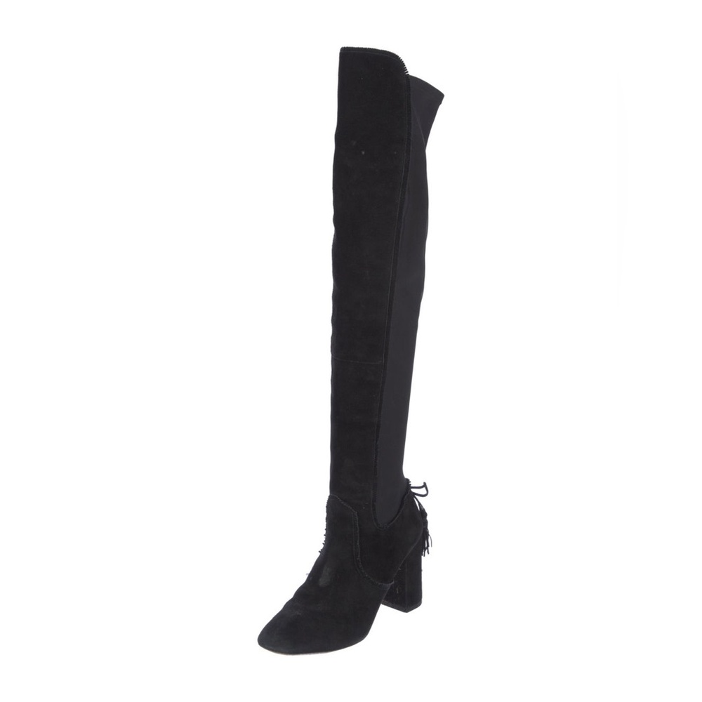 AQUAZZURA Dasha Over-the-knee boots in BLACK Suede